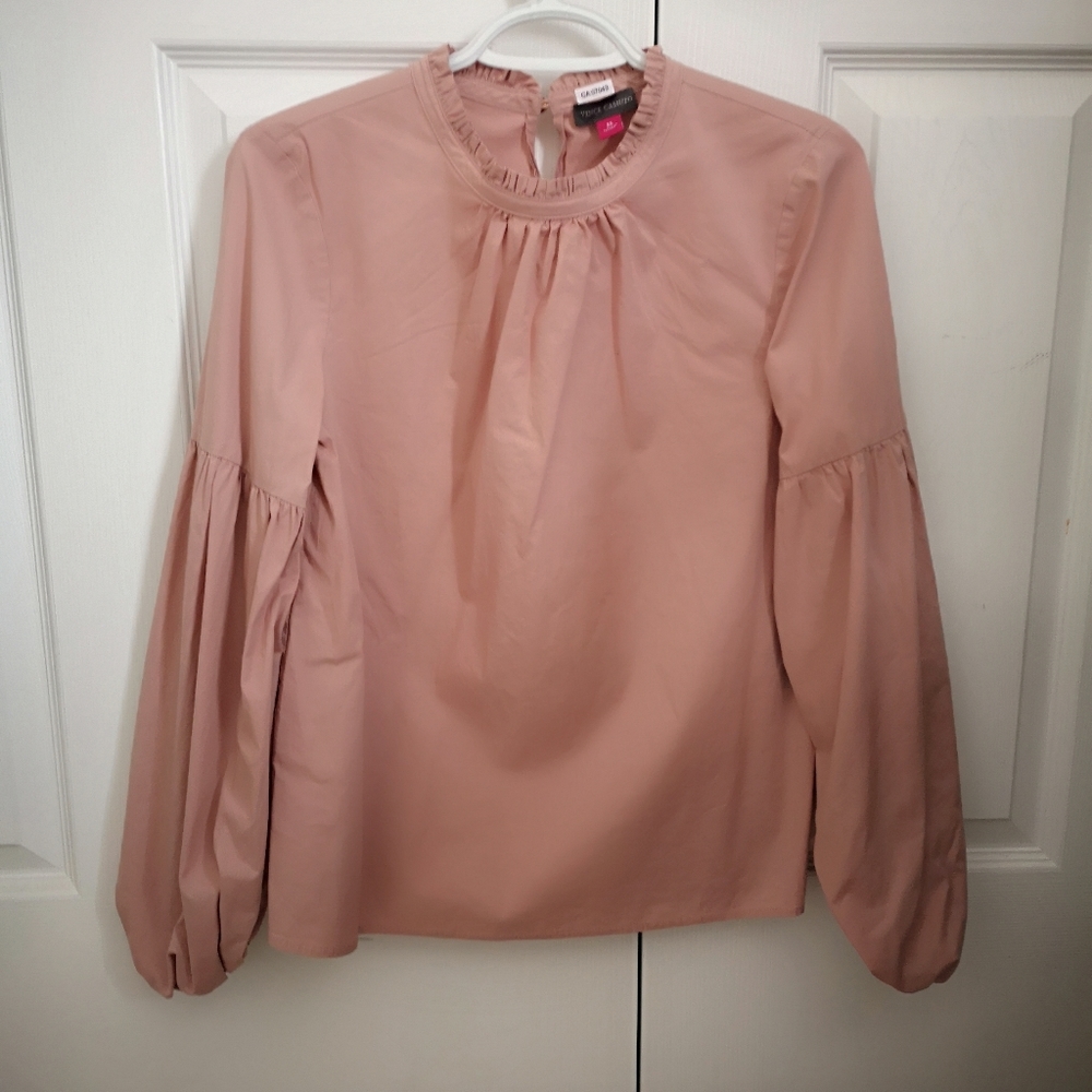 Vince Camuto Pink Cotton Blend Blouse